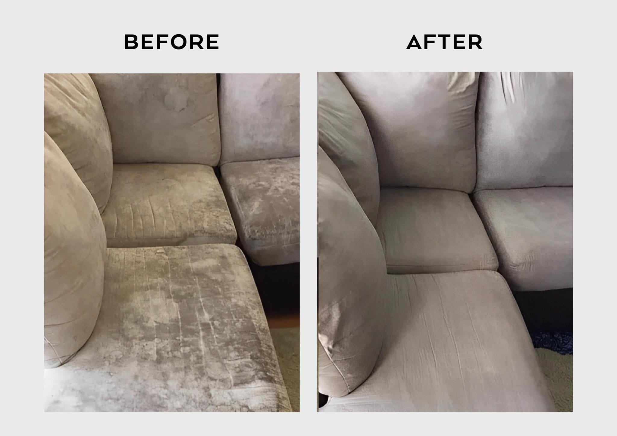Upholstery cleaning before and after Annapolis MD - sofa result 3